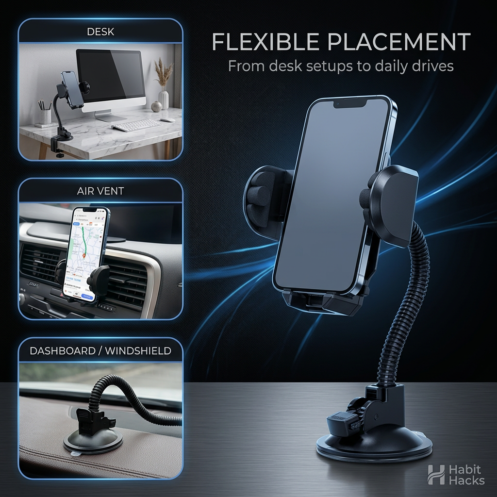 The "Drop & Go" Habit — Gravity Air Vent Mount